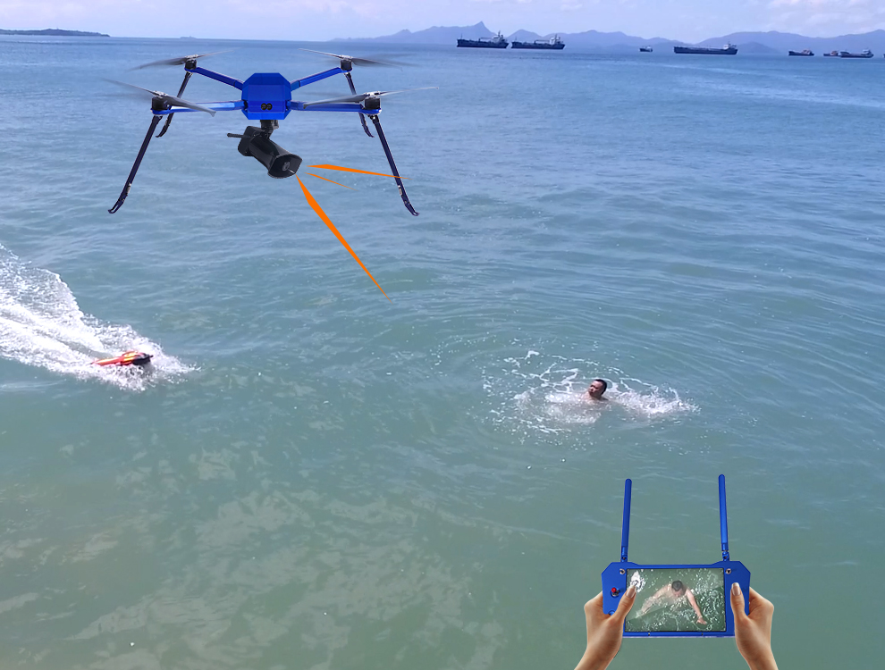 空海一體化 |?緊急救援新應用 無人機和水上救援機器人空海聯合